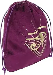 BESPORTBLE Delicate Drawstring Storage Bag for Jewelry Tarot Cards Trinkets Elegant Rune Pattern Convenient Versatile Pouch for Organization
