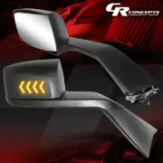 SEQUENTIAL LED CHEVRON ARROW STYLE SIDE HOOD MIRRORS FOR 2018-2021 VOLVO VNL 300 (for: Volvo)