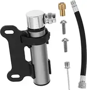 Anneome 1 Set Portable Aluminum Bike Pump Valve Handheld Air Pump for Mountain Road Bikes Mini Air for Bicycle Tires Basketball Lightweight Durable Design for Outdoor Cycling Sports Events