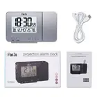 Digital Snooze Dual Alarm Clock W/Projection LED Display Thermometer Temperature
