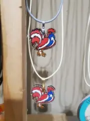Puerto Rican Rooster/Gallo Puertorriqueño Necklace