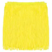 5 Yards 8 Inch Chainette Fringe Trim Tassel Sewing Trim, Yellow