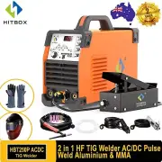 200AMP Aluminum TIG AC DC Pulse TIG Welding Machine Inverter MMA TIG Welder 240V