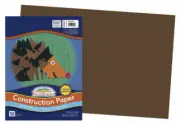SunWorks P6807 Dk. Brown Heavyweight Construction Paper 12"x18" (250 sheets)