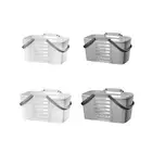 Bath Basket with Drain Holes Shower Caddy Basket for Camp Kitchen Bathroom