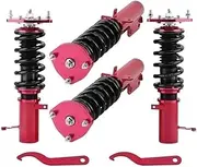 Coilovers Suspension Kit ，Compatible With Toyota Corolla 1988-1999 Shock Struts Adj. Height Coilovers Coil Spring Over Struts