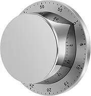 Timer Stainless Steel Cooking Timer Waterproof Countdown Timer Magnetic Timer No Batteries Required Mechanical Timer for Cooking Baking Study Fitness