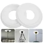 2 Pcs Base Board Ceiling Plate for Light Fixture Medal Medallions