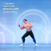 Painted Resin 1/87 Strong Man Anime Doll Figure Diorama Miniature For Car Toy