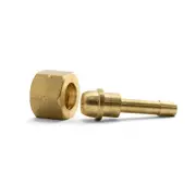 3/8 BSP Nut with 6mm Barb - Left Hand Thread - 1 Each - 38NUTLH
