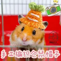 在飛比找Yahoo!奇摩拍賣優惠-小寵物帽子 倉鼠手工編織帽子 倉鼠帽子 蜜袋鼯帽子 鸚鵡帽子