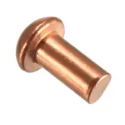 50Pcs 13/64"x25/64" Solid Rivets REPAIR Round Head Copper