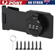 3 Digit Cabinet Password Code Hasp Latch Lock Twist Knob Drawer Cupboard Locker