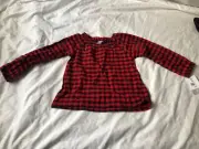 Carter’s checkered toddler top sz 2T NWT