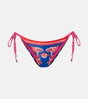 [Farm Rio] Farm Rio Colorblocked floral bikini bottoms AU 16 multicoloured