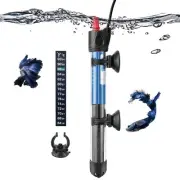 50W Small Aquarium Heater Mini Fish Tank Heater Submersible Glass Water Heater