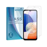 2 Pack MEZON Samsung Galaxy A14 5G Clear Tempered Glass Screen Protectors