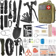 Compact Emergency Survival Kit For Camping Hunting Hiking Car RV Bug Out Bag