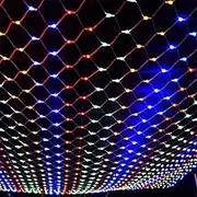 LED Net Lights Net Fairy Lights 4 * 6m Outdoor Waterproof Garden Light,8 Light Mode Christmas Fairy String Lights for s Tree-wrap Wedding Garden Bedroom Party Indoor Outdoor Decorations Colorful