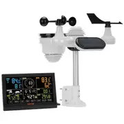 7-in-1 Wireless Weather Station, 7.5 in Large Color Display, Digital Home Weather Station Indoor Outdoor, for Temperature Humidity Wind Speed/Direction Rain UV, with Forecast Data, Alarm,