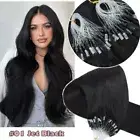 200g Thick Micro Loop Ring Human Hair Extensions Micro Beads Link Full Head 1g/s