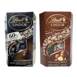 瑞士蓮Lindt LINDOR巧克力-60%黑/榛果/綜合 137g