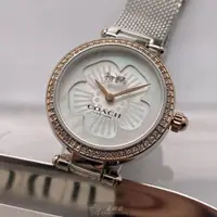 在飛比找ETMall東森購物網優惠-COACH手錶, 女錶 26mm 玫瑰金圓形精鋼錶殼 白色簡