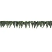 Tropical Polyester Fern Leaf Garland 3.75" x 10' Tropical Luau Decorations