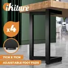 Oikiture 4X Coffee Dining Table Legs Bench Box Steel Metal Industrial 71 X 71CM
