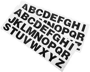 GETAJGHSD 2pcs Car Decorative Stickers Letter Decals Letter Stickers Black Letter and Number Stickers Large Number Stickers Number Stickers for Mailbox Vinyl Number Stickers Vinyl Letters