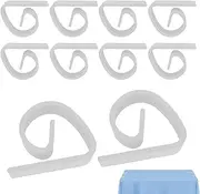 Table Cloth Clips - 10X Small Colorful Tablecloth Clips for Desks - Portable Multifunctional Anti Slip Table Cover Clips for Picnics, Buffets, Dinners