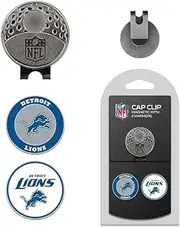 Team Golf NFL Golf Cap Clip with 2 Removable Double-Sided Enamel Magnetic Ball Markers, Attaches Easily to Hats