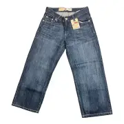 Levi Strauss 514 Straight Fit Stretch Jeans Medium Wash Husky 8H Size 28x23 New