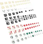 Healvian 5 Plastic Bling Toenail Women Ladies Toe Cover Decal Fingers Women Toe Mini Nail Gel Full Cover Toenail Tips Gel Nails Moon Nail Wrap Stickers Press on Toenails Nail Patch