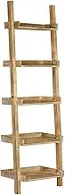 Ladder Shelf Brown 75x37x205 cm Solid Mango Wood Bookcases