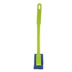 Toilet Brush Cleanser Soft Bristle Curved Design Bathroom Cleaning Scru MLD