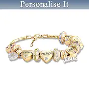 'Forever In A Mother's Heart' Personalised Bracelet