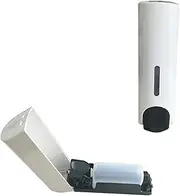 BEBEMOKO 350ml Wall-Mounted Shampoo Dispenser Plastic Wall-Mounted Soap Dispenser Shampoo and Soap Refillable Bottle