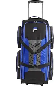 [Fila] 32" Large Lightweight Rolling, Black, One Size, Blue, One Size, 32" Large Lightweight Rolling Duffel Bag