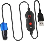ShengQuanHao Small Aquarium Heater, Adjustable Temperature Controller, Turtle Tank Heater, Keep Warm Winter, Digital Submersible Thermostat Heater, 15W