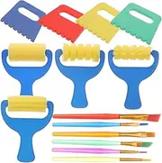 KONTONTY 1 Set Painting Tool Draw Scraper with Brushes Scraping Tools Ergonomic Handles for for Creative Art Projects and Preschool Activities