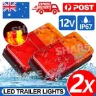 2x LED TRAILER LIGHTS TAIL LAMP STOP INDICATOR 12V VOLT 4WD 4X4 CAMPER UTE