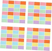 STOBOK 4sets Flash Cards Study Colorful Lined Index Cards Notecards Memo Pad Task Organizer 300pcs*4