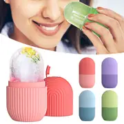 Hot Ice Facial Cube Massager Ice Roller to Depuff Shrink Pores Sculpt Face Care