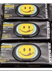 Joe Boxer Flushable Wet Wipes 3 Packs Of Wipes Plant Based Scented Chilly Mint