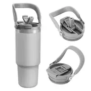 30oz Flip Straw Stainless Steel Tumbler Vacuum Insulated Water Bottle Thermos Bottle