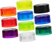 Kisangel 10-Pack Guitar Foot Cap Set Colorful Pedalboard Decor Easy Install for Effects Pedals