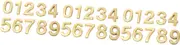 Mipcase 3sets House Number Sign Modern Stereoscopic Doorplate for Easy Room Identification Stylish Address Digits for Indoor Use One of Each 10pcs*3
