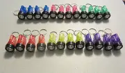 24 NEW FLASHLIGHT KEYCHAINS MINI BULB FLASH LIGHTS KEY CHAIN RINGS PARTY FAVORS