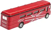 KOMBIUDA Retro Single Deck Bus Model for Pull Back Car Vehicle with Smooth Surface for Home Decoration and Creative Play